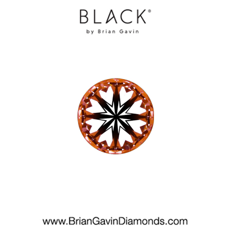 0.25 E VS2 Black by Brian Gavin Round hearts