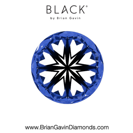 1.33 D VS2 Black by Brian Gavin Round hearts