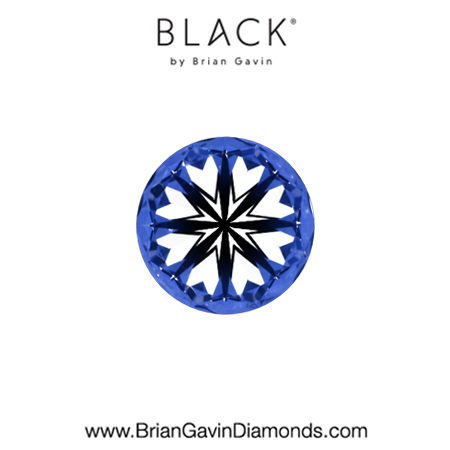0.41 E VVS1 Black by Brian Gavin Round hearts