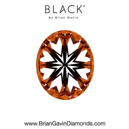 1.75 F VS2 Black by Brian Gavin Oval hearts