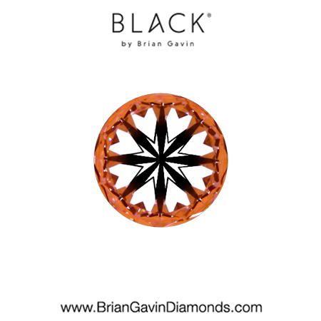 0.59 D VVS1 Black by Brian Gavin Round hearts