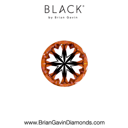 0.31 E VVS2 Black by Brian Gavin Round hearts