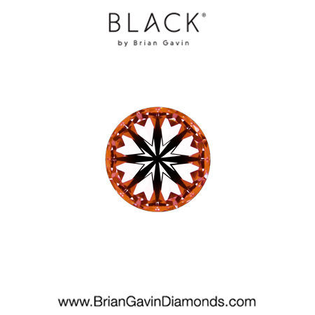 0.21 D VS1 Black by Brian Gavin Round hearts