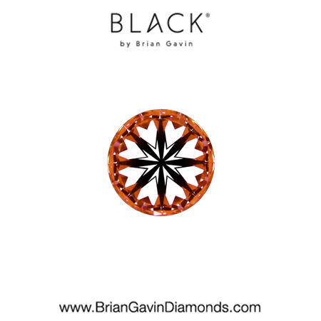 0.40 D VS1 Black by Brian Gavin Round hearts