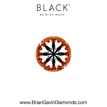 0.20 D VVS2 Black by Brian Gavin Round hearts