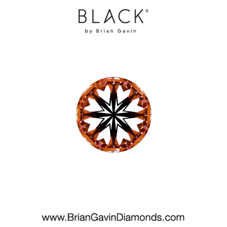 0.30 D VS1 Black by Brian Gavin Round hearts