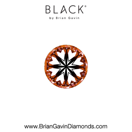 0.30 D VS1 Black by Brian Gavin Round hearts