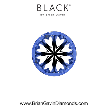 0.53 D VVS2 Black by Brian Gavin Round hearts