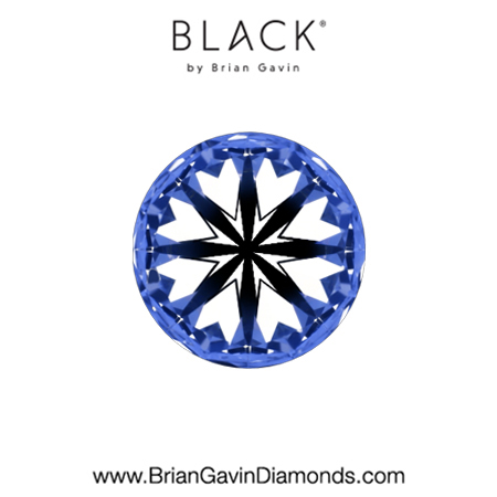 0.74 F VS1 Black by Brian Gavin Round hearts