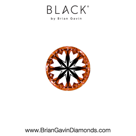 0.25 D VS2 Black by Brian Gavin Round hearts