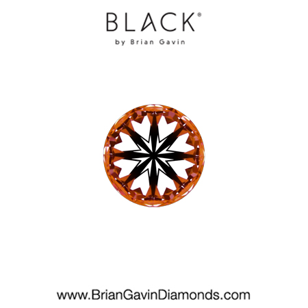 0.20 F VVS2 Black by Brian Gavin Round hearts