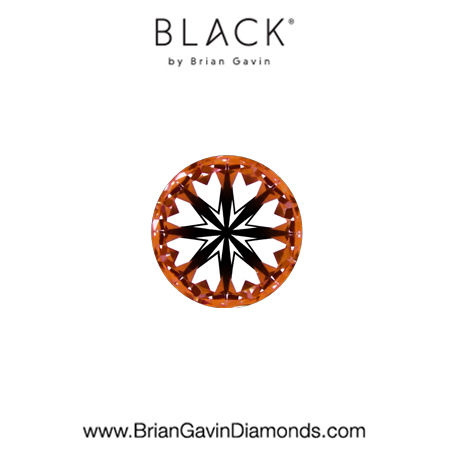 0.22 F VVS2 Black by Brian Gavin Round hearts