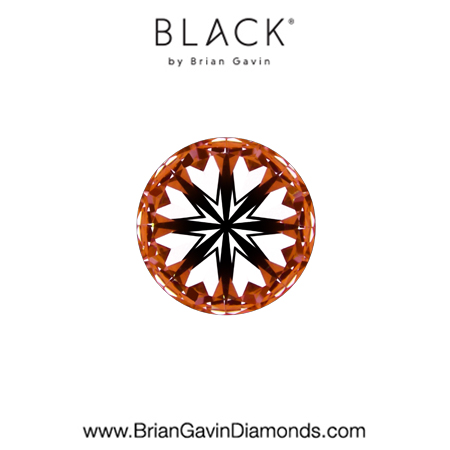 0.40 D VVS2 Black by Brian Gavin Round hearts