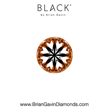 0.21 E VVS2 Black by Brian Gavin Round hearts