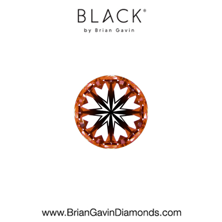 0.26 D VVS2 Black by Brian Gavin Round hearts