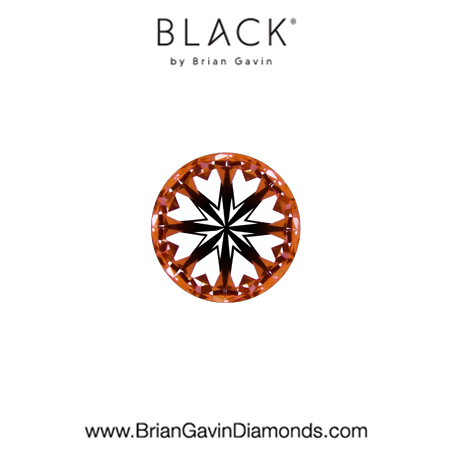 0.21 D VS2 Black by Brian Gavin Round hearts