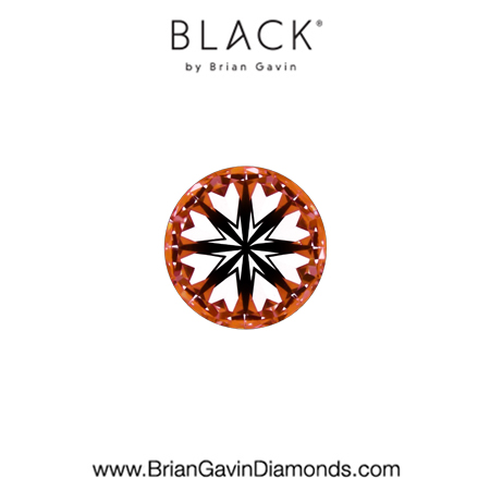 0.20 D VS2 Black by Brian Gavin Round hearts