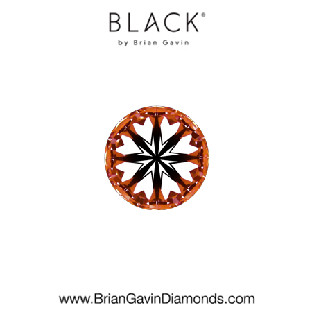 0.21 D VS1 Black by Brian Gavin Round hearts