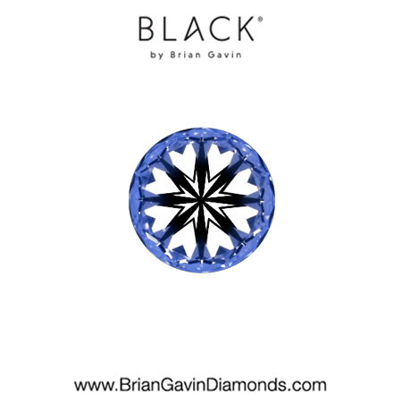 0.36 E VS1 Black by Brian Gavin Round hearts