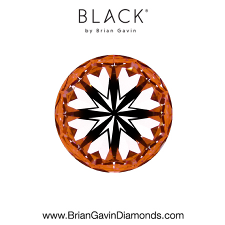 0.92 G VVS1 Black by Brian Gavin Round hearts