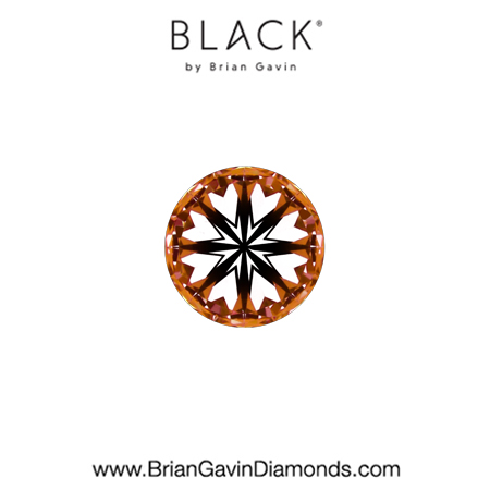 0.24 D VS1 Black by Brian Gavin Round hearts