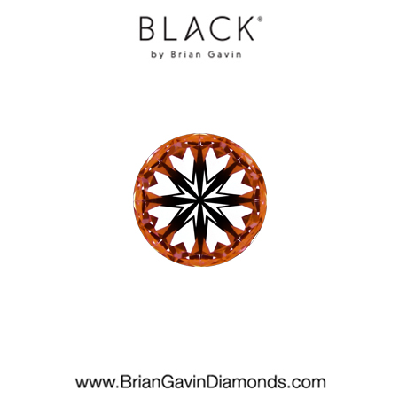 0.25 D VS2 Black by Brian Gavin Round hearts