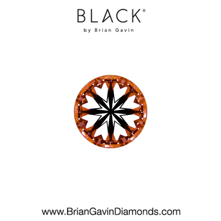 0.25 G VVS2 Black by Brian Gavin Round hearts