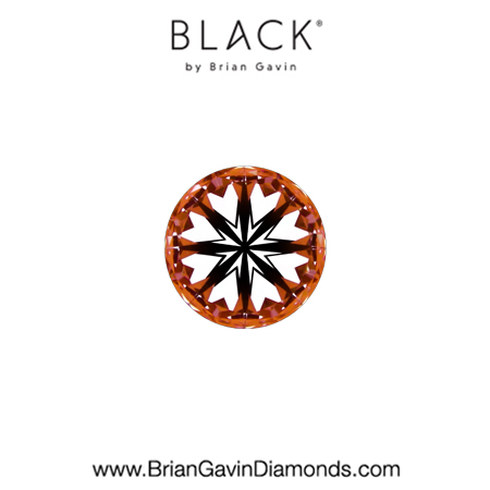 0.22 D VS1 Black by Brian Gavin Round hearts