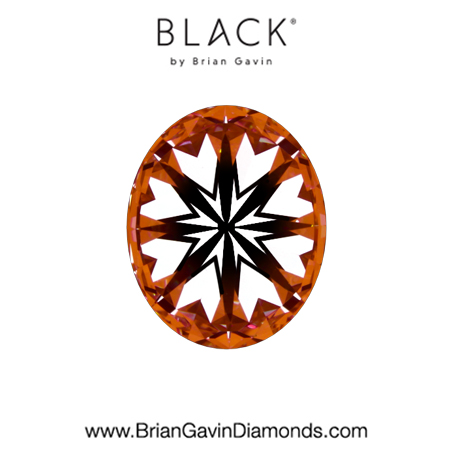 1.79 D VS2 Black by Brian Gavin Oval hearts