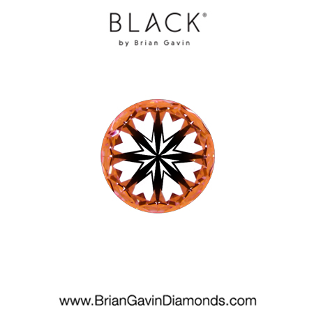 0.32 D VS1Black by Brian Gavin Round hearts