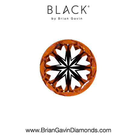 0.59 F VS2 Black by Brian Gavin Round hearts
