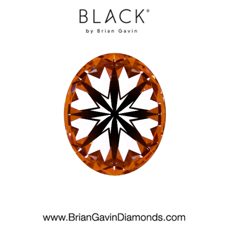 1.22 F VS1 Black by Brian Gavin Oval hearts