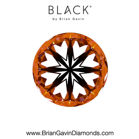 1.05 F VS1 Black by Brian Gavin Round hearts