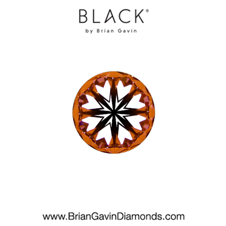 0.31 F VVS2 Black by Brian Gavin Round hearts