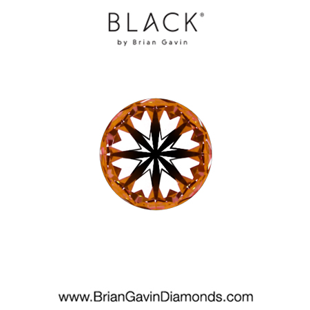 0.37 E VS1 Black by Brian Gavin Round hearts