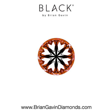 0.24 D VVS1 Black by Brian Gavin Round hearts