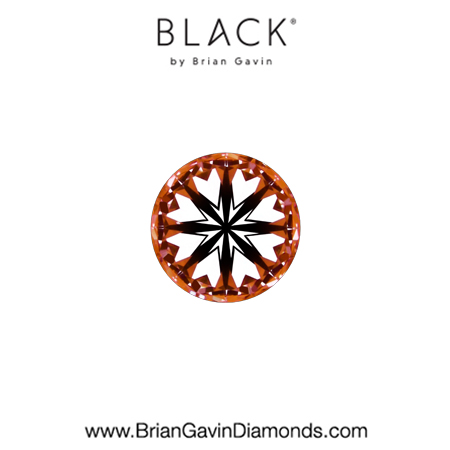 0.25 D VS1 Black by Brian Gavin Round hearts