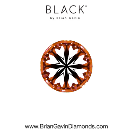 0.40 G SI1 Black by Brian Gavin Round hearts