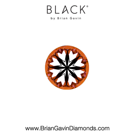 0.20 D VS1 Black by Brian Gavin Round hearts