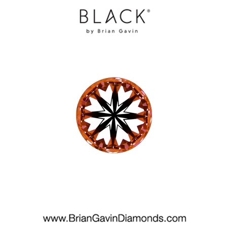 0.30 E VVS2 Black by Brian Gavin Round hearts