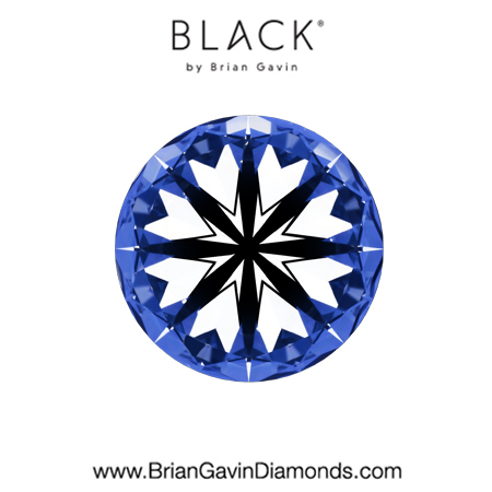 1.74 D VVS1 Black by Brian Gavin Round hearts