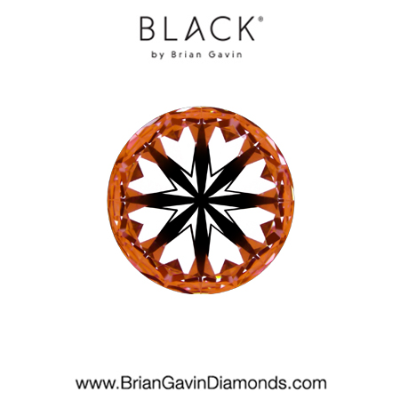 0.74 E VS1 Black by Brian Gavin Round hearts