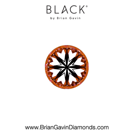 0.26 E VVS2 Black by Brian Gavin Round hearts