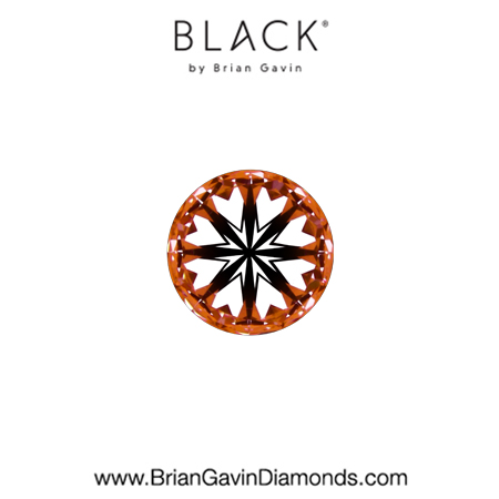 0.25 F VVS2 Black by Brian Gavin Round hearts