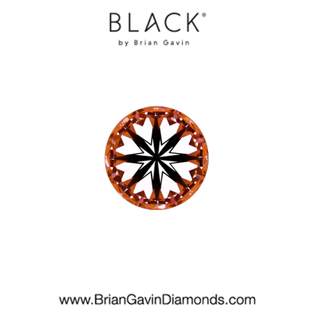 0.26 D VS2 Black by Brian Gavin Round hearts