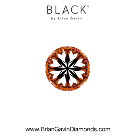 0.25 F VVS2 Black by Brian Gavin Round hearts