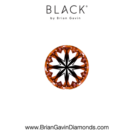 0.25 G VVS1 Black by Brian Gavin Round hearts