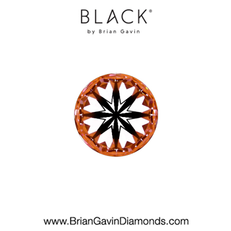 0.34 D VS1 Black by Brian Gavin Round hearts