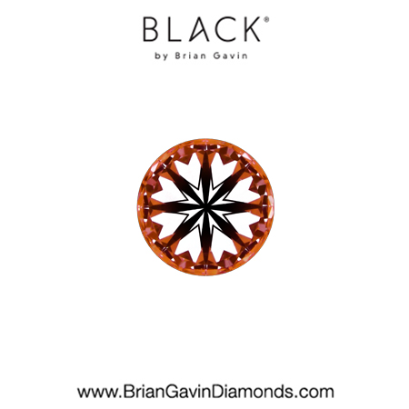 0.25 D SI1 Black by Brian Gavin Round hearts