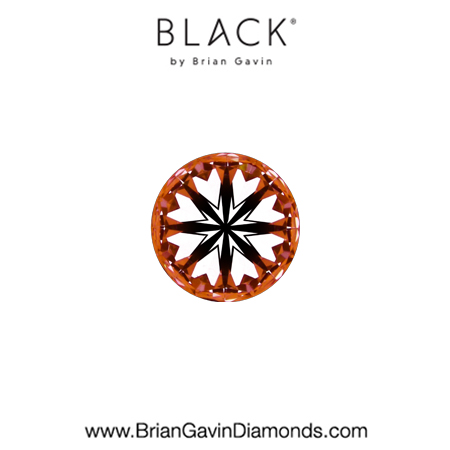 0.25 D VS2 Black by Brian Gavin Round hearts